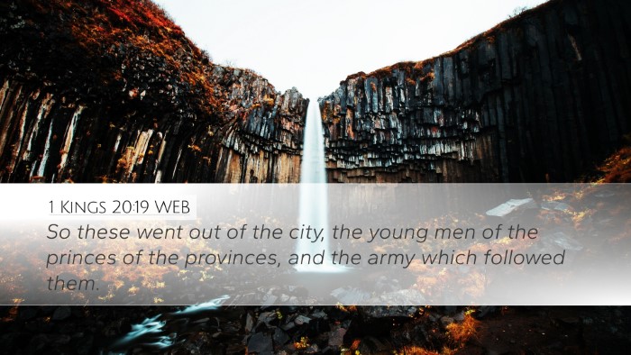 1 Kings 20:19 WEB Bible Verse Image