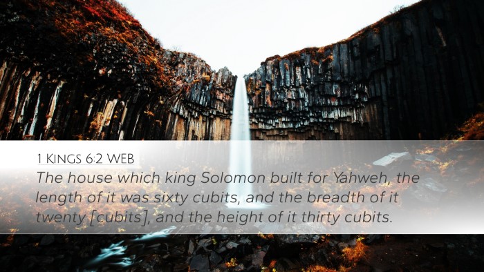 1 Kings 6:2 WEB Bible Verse Image