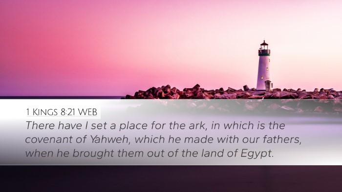 1 Kings 8:21 WEB Bible Verse Image