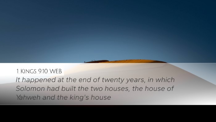 1 Kings 9:10 WEB Bible Verse Image