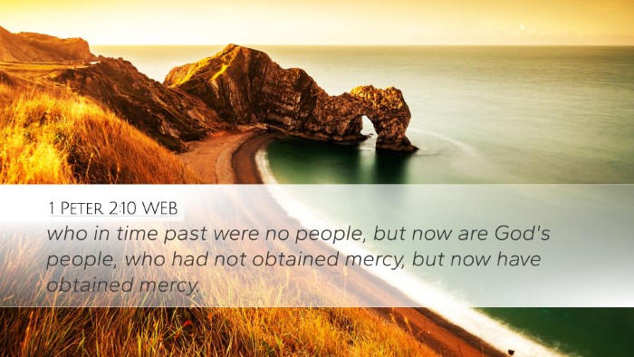 1 Peter 2:10 WEB Bible Verse Image
