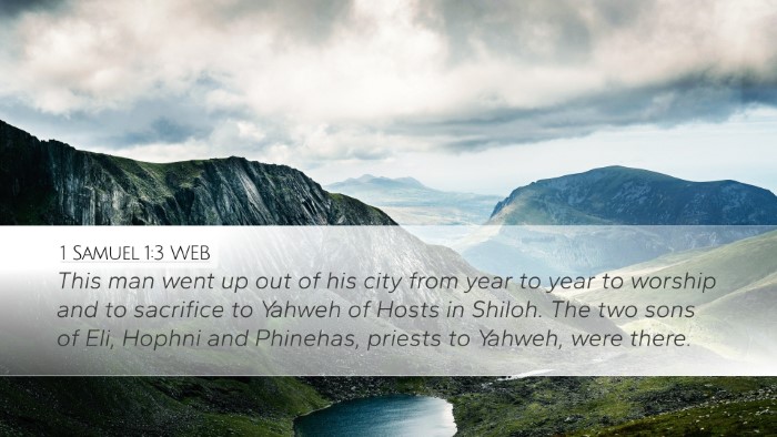 1 Samuel 1:3 WEB Bible Verse Image