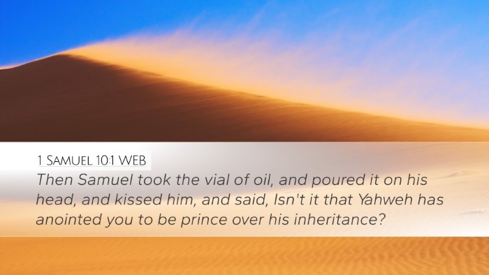 1 Samuel 10:1 WEB Bible Verse Image