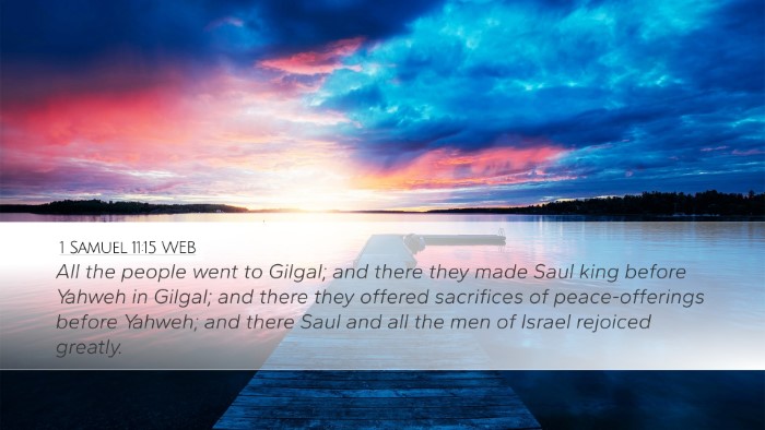 1 Samuel 11:15 WEB Bible Verse Image