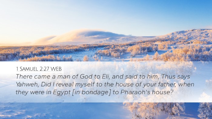 1 Samuel 2:27 WEB Bible Verse Image