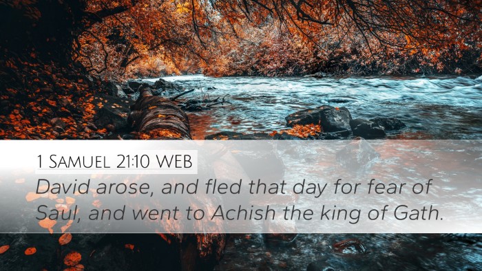 1 Samuel 21:10 WEB Bible Verse Image