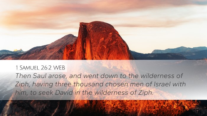 1 Samuel 26:2 WEB Bible Verse Image