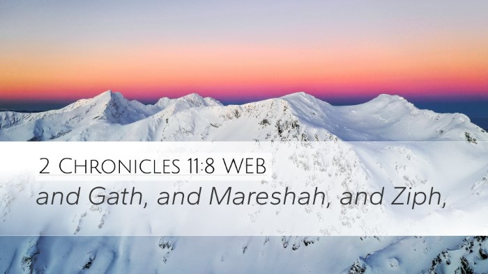 2 Chronicles 11:8 WEB Desktop Wallpaper - and Gath, and Mareshah, and - Desktop Bible Verse Wallpaper