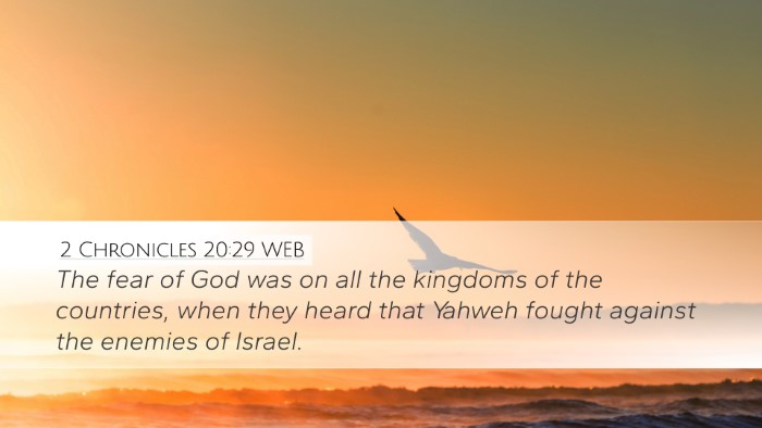 2 Chronicles 20:29 WEB Bible Verse Image