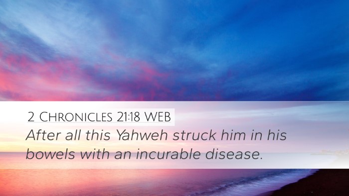 2 Chronicles 21:18 WEB Bible Verse Image