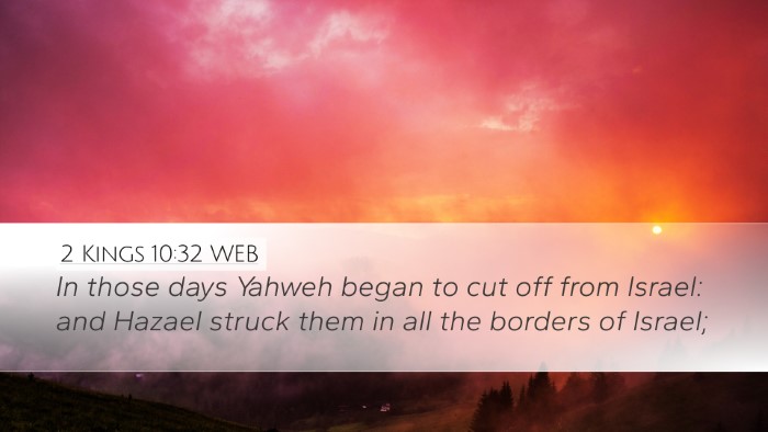 2 Kings 10:32 WEB Bible Verse Image
