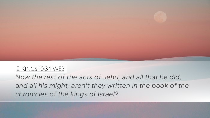 2 Kings 10:34 WEB Bible Verse Image