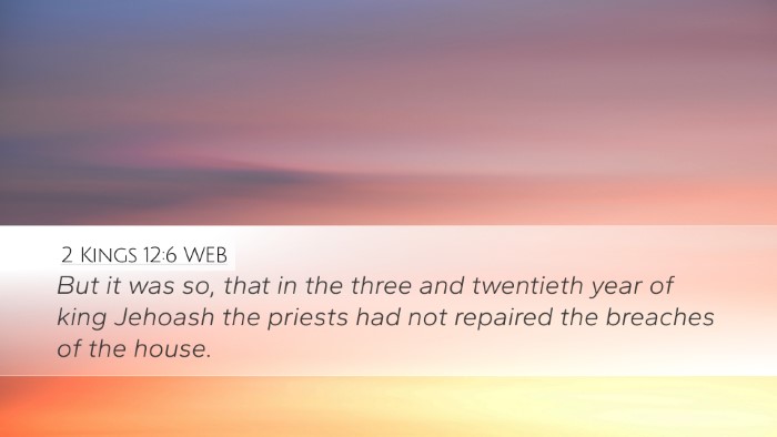 2 Kings 12:6 WEB Desktop Wallpaper - But it was so, that in the three and twentieth - Desktop Bible Verse Wallpaper