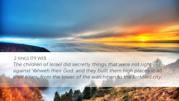 2 Kings 17:9 WEB Bible Verse Image