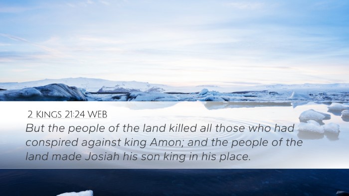 2 Kings 21:24 WEB Bible Verse Image