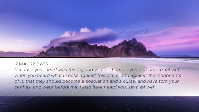 2 Kings 22:19 WEB Bible Verse Image