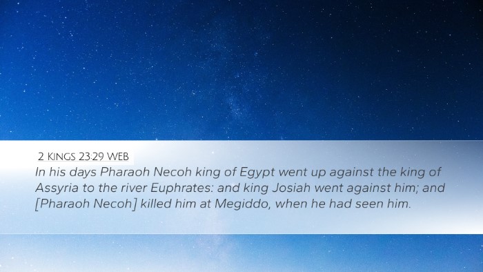 2 Kings 23:29 WEB Bible Verse Image