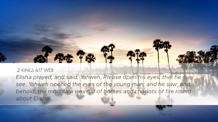2 Kings 6:17 WEB Bible Verse Image