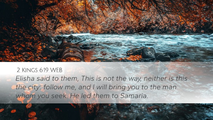 2 Kings 6:19 WEB Bible Verse Image
