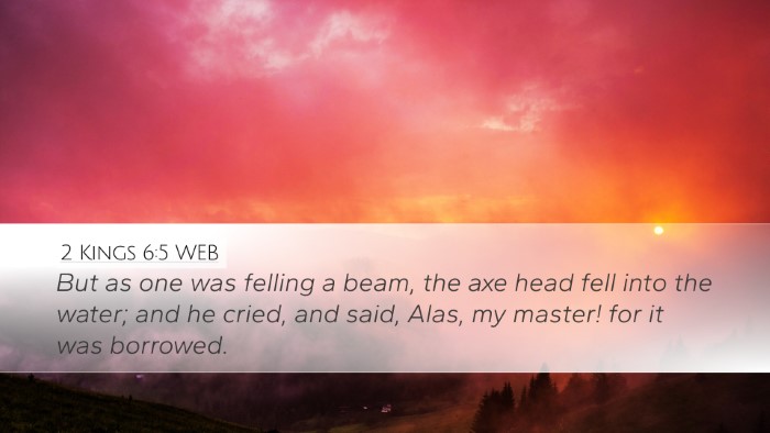 2 Kings 6:5 WEB Bible Verse Image