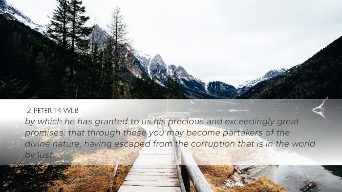2 Peter 1:4 WEB Bible Verse Image
