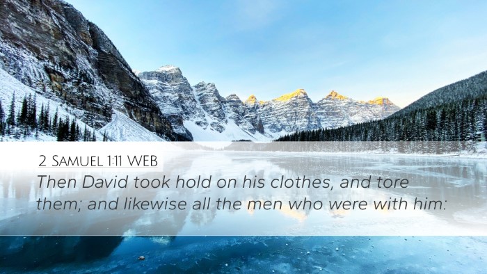 2 Samuel 1:11 WEB Bible Verse Image