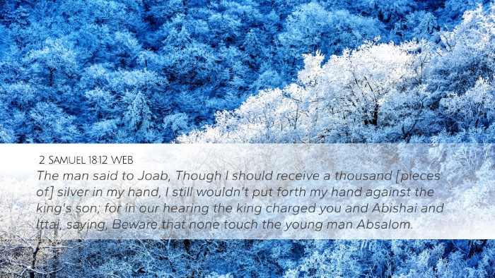 2 Samuel 18:12 WEB Bible Verse Image