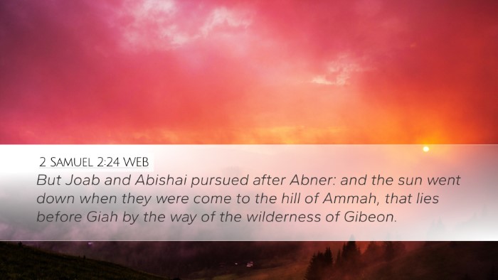 2 Samuel 2:24 WEB Bible Verse Image