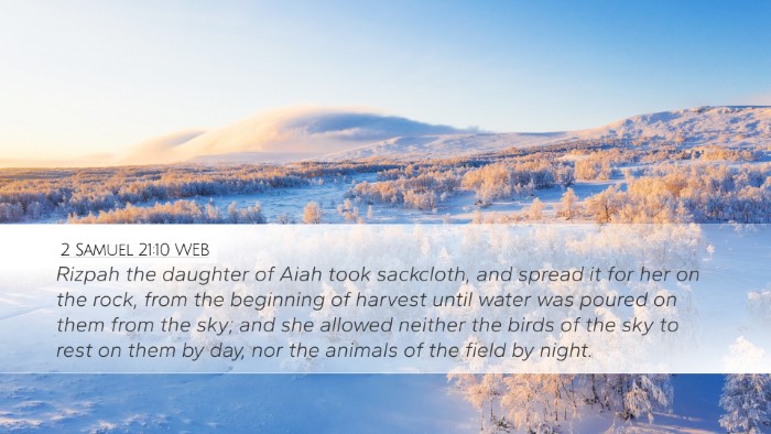 2 Samuel 21:10 WEB Bible Verse Image
