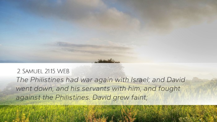2 Samuel 21:15 WEB Bible Verse Image