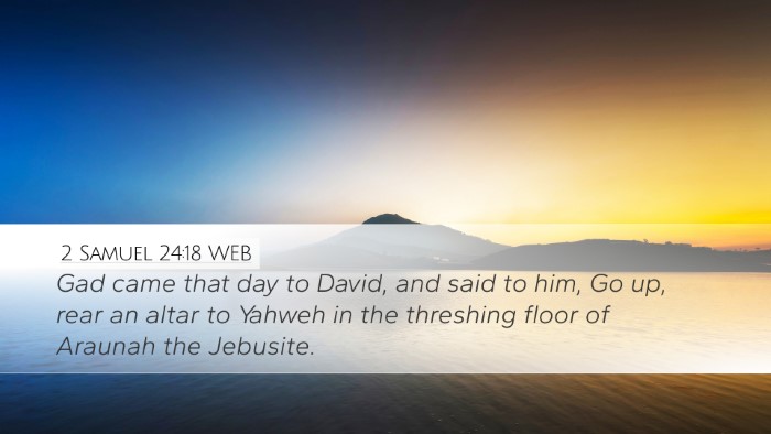 2 Samuel 24:18 WEB Bible Verse Image