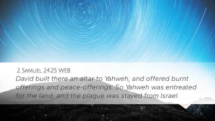 2 Samuel 24:25 WEB Bible Verse Image