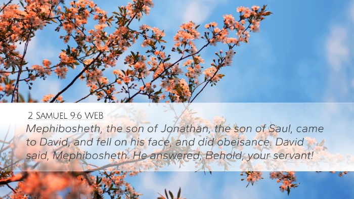 2 Samuel 9:6 WEB Bible Verse Image