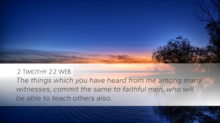 2 Timothy 2:2 WEB Bible Verse Image