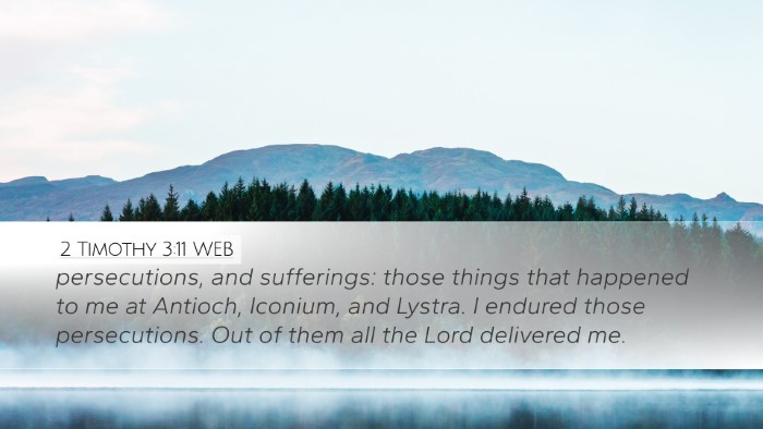 2 Timothy 3:11 WEB Bible Verse Image
