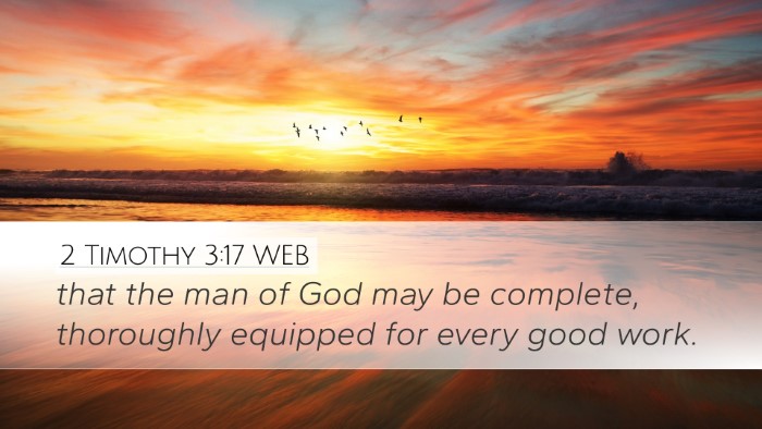 2 Timothy 3:17 WEB Bible Verse Image