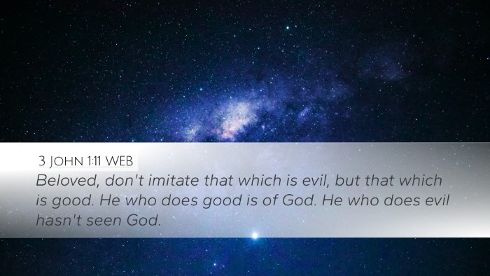 3 John 1:11 WEB Bible Verse Image