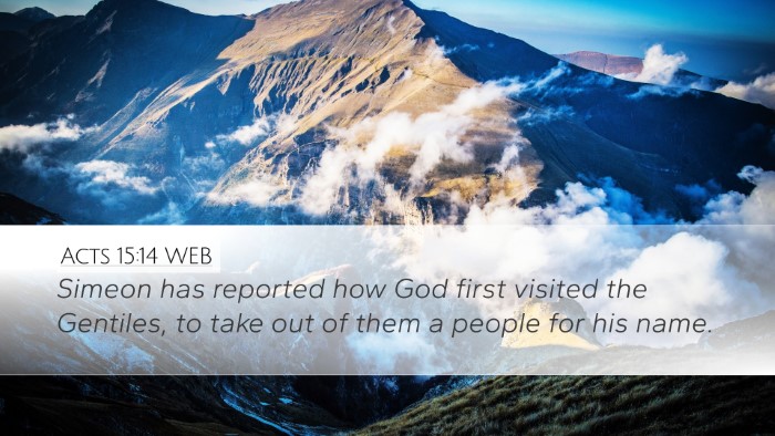 Acts 15:14 WEB Bible Verse Image