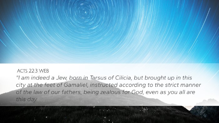 Acts 22:3 WEB Bible Verse Image