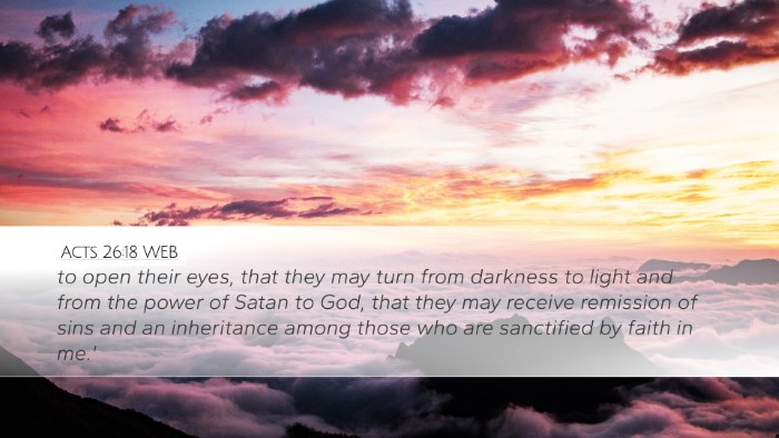 Acts 26:18 WEB Bible Verse Image