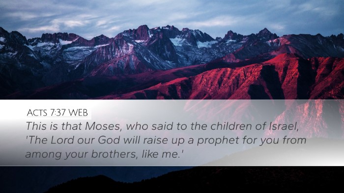 Acts 7:37 WEB Bible Verse Image
