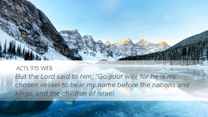 Acts 9:15 WEB Bible Verse Image