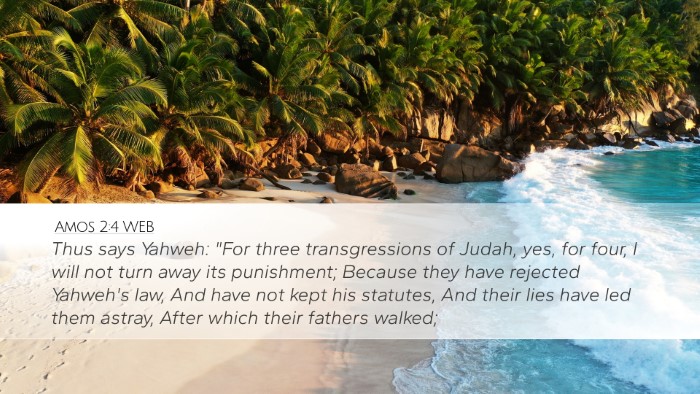 Amos 2:4 WEB Bible Verse Image