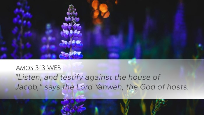Amos 3:13 WEB Desktop Wallpaper - 