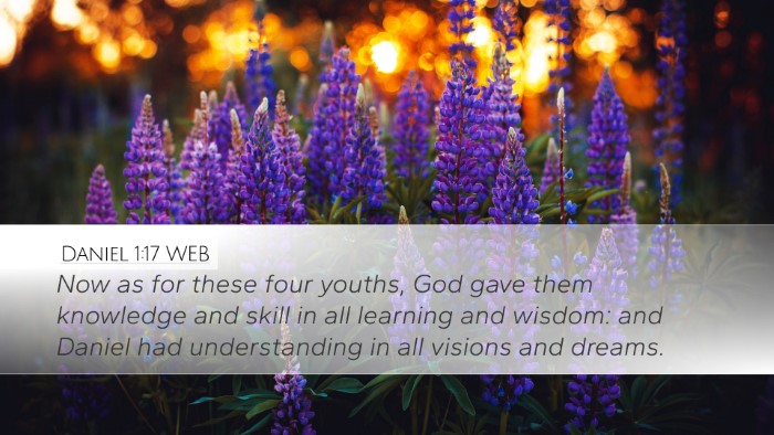 Daniel 1:17 WEB Bible Verse Image