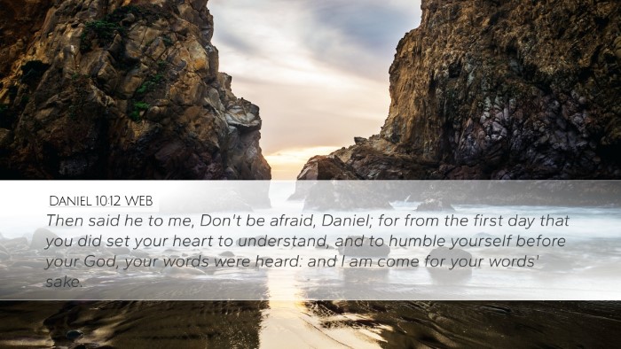 Daniel 10:12 WEB Bible Verse Image