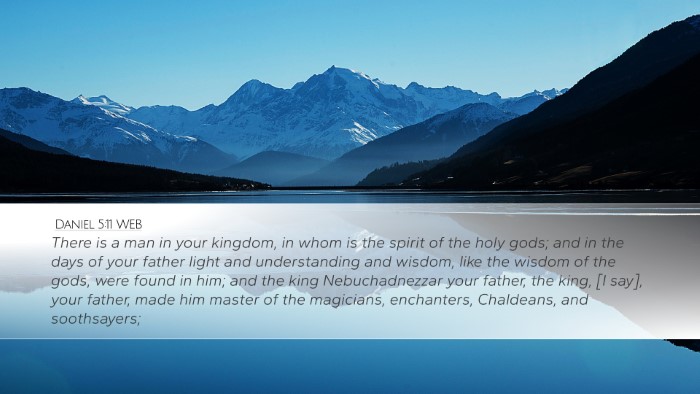Daniel 5:11 WEB Bible Verse Image