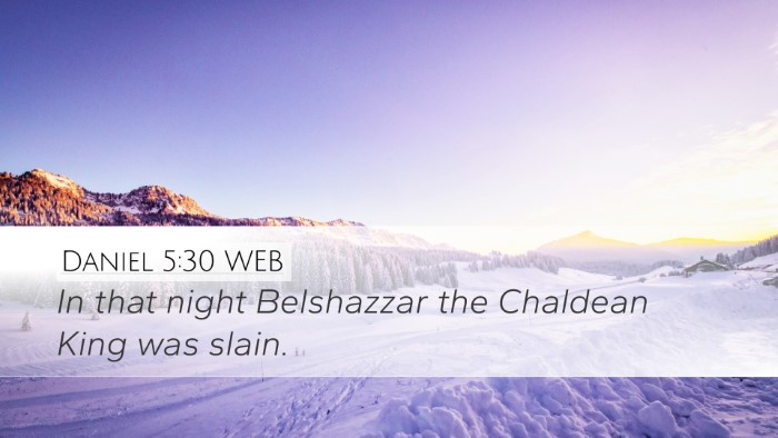 Daniel 5:30 WEB Bible Verse Image