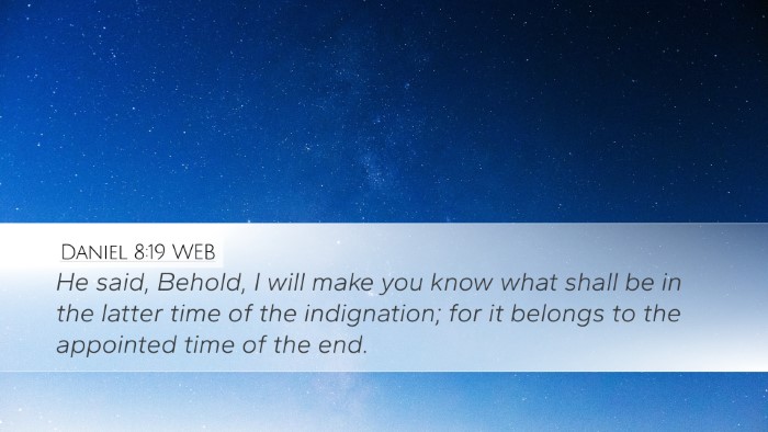Daniel 8:19 WEB Bible Verse Image