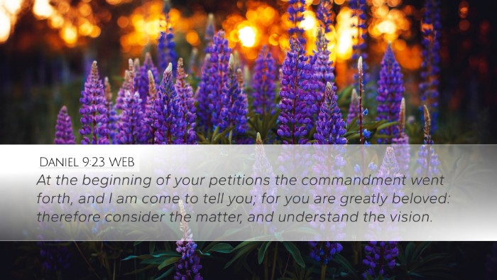 Daniel 9:23 WEB Bible Verse Image